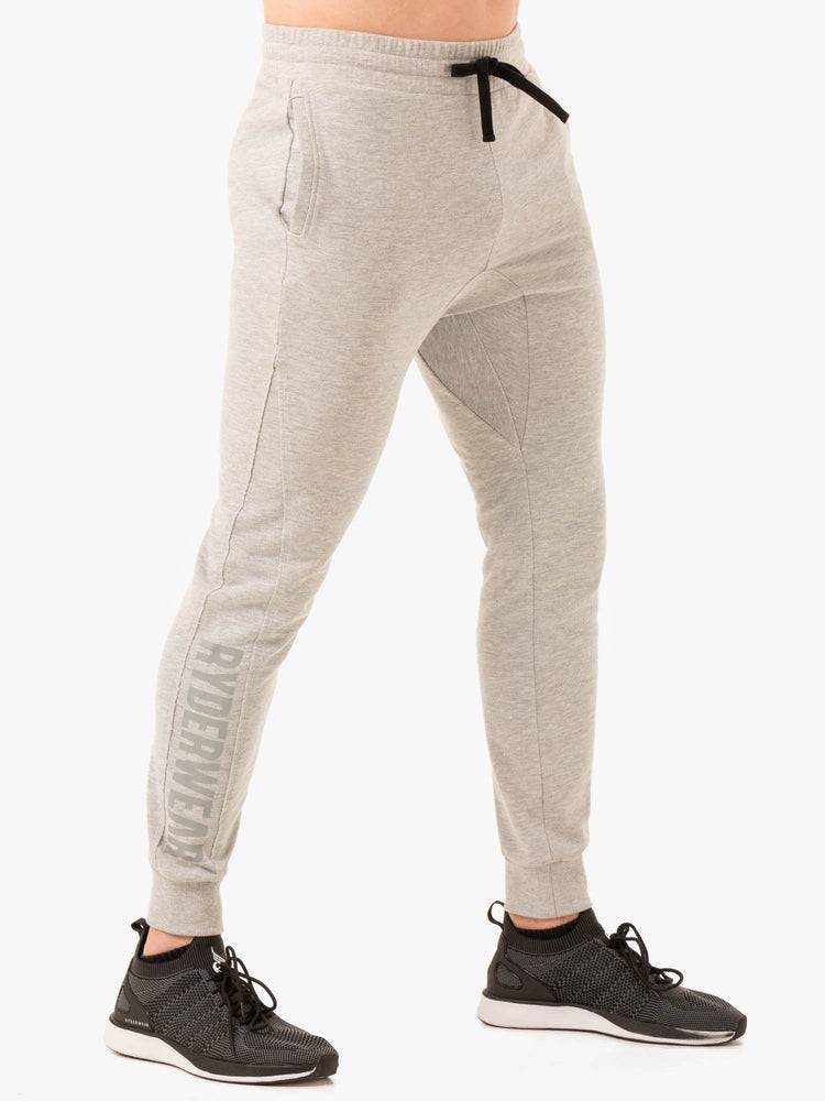 Grey Marl Ryderwear Men Track Pants Force Men\'s Track Pants | AU1016TV