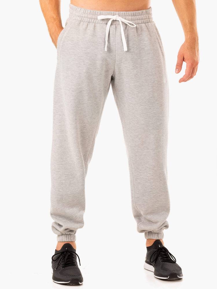 Grey Marl Ryderwear Men Track Pants Recharge Relaxed Men's Track Pants | AU1034VD