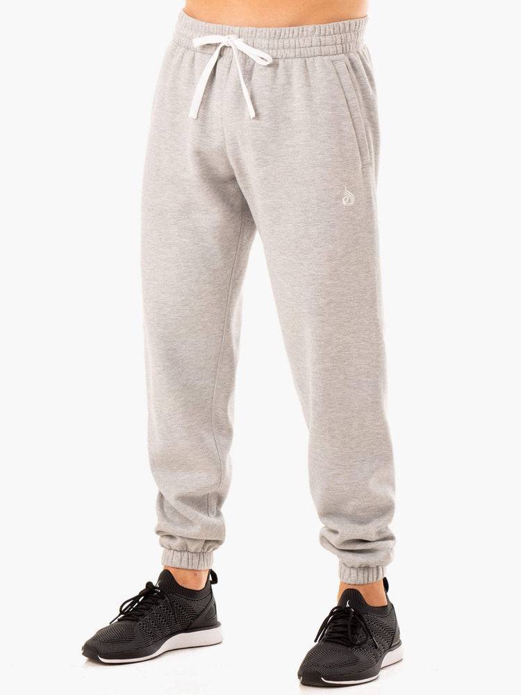 Grey Marl Ryderwear Men Track Pants Recharge Relaxed Men\'s Track Pants | AU1034VD