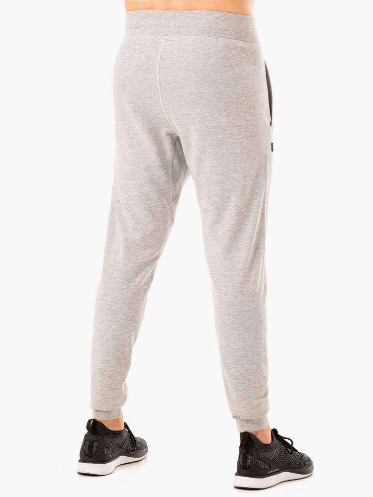 Grey Marl Ryderwear Men Track Pants Recharge Tapered Men's Track Pants | AU1039WY