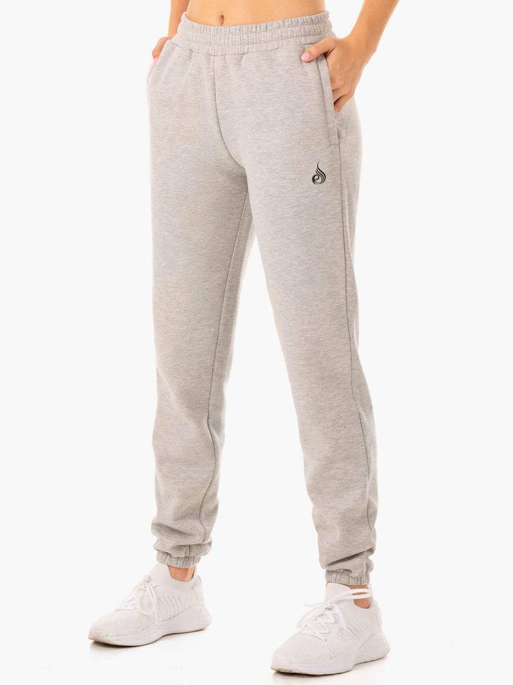 Grey Marl Ryderwear Men Track Pants Unisexs Men's Track Pants | AU1050DN