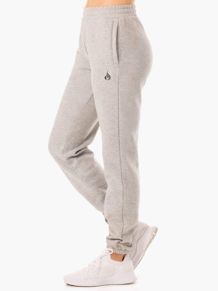 Grey Marl Ryderwear Men Track Pants Unisexs Men's Track Pants | AU1050DN