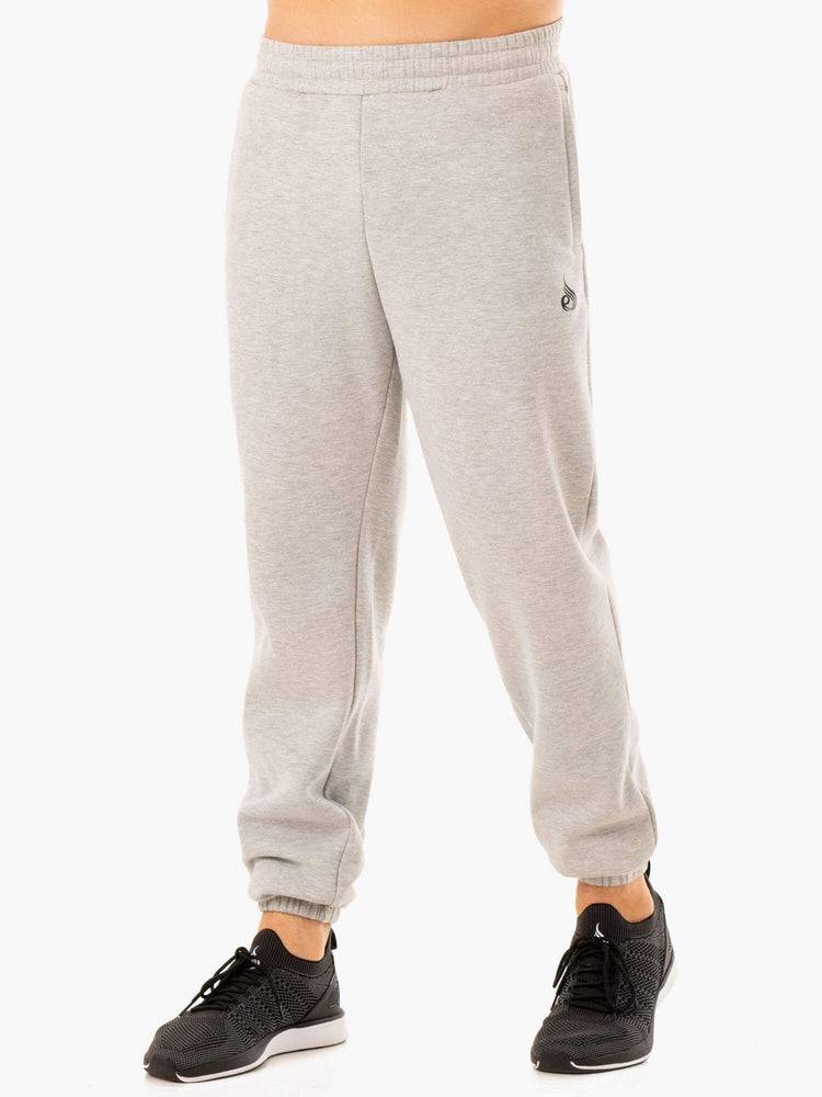 Grey Marl Ryderwear Men Track Pants Unisexs Men's Track Pants | AU1050DN