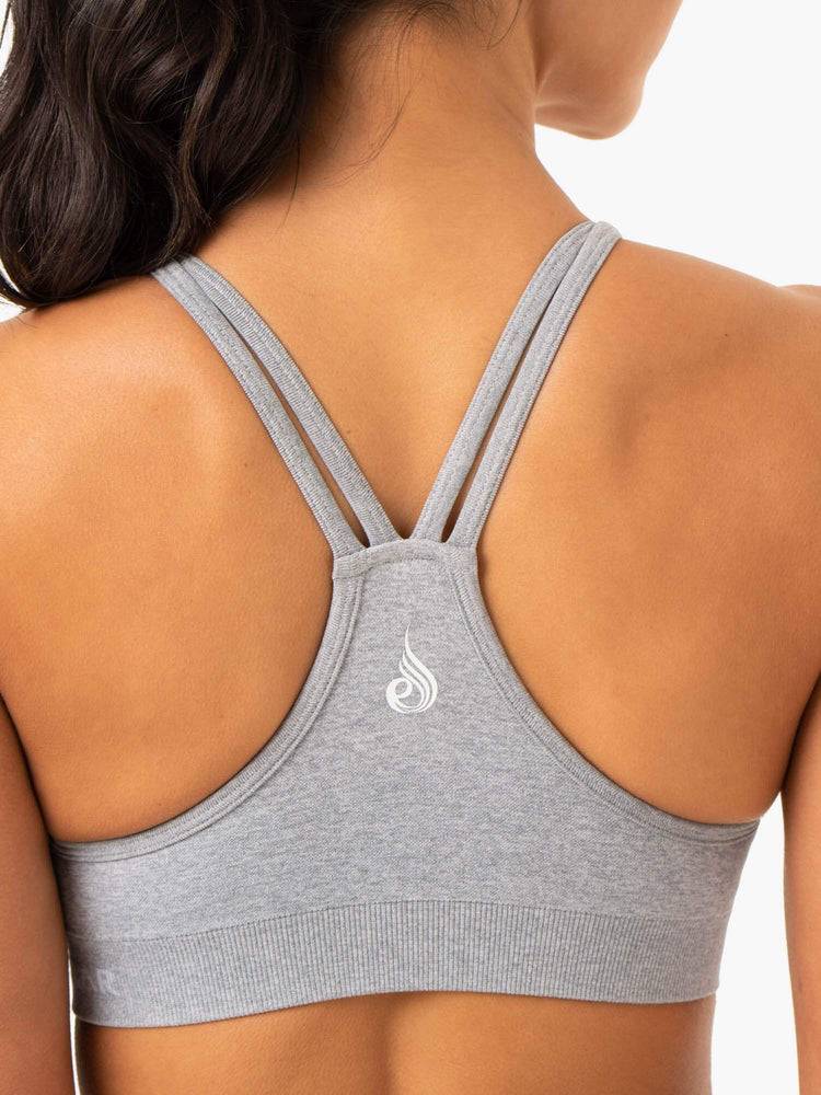 Grey Marl Ryderwear Women Sports Bra Sculpt Seamless Women's Sports Bra | AU2391DN