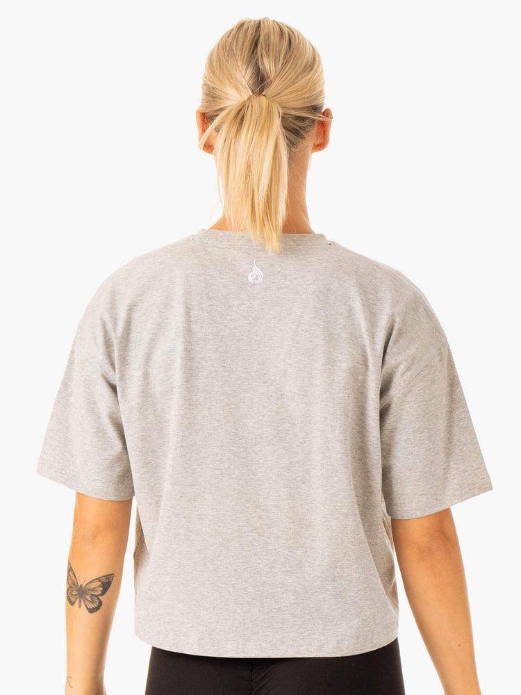 Grey Marl Ryderwear Women T Shirts Edit Women's T Shirts | AU2758CE