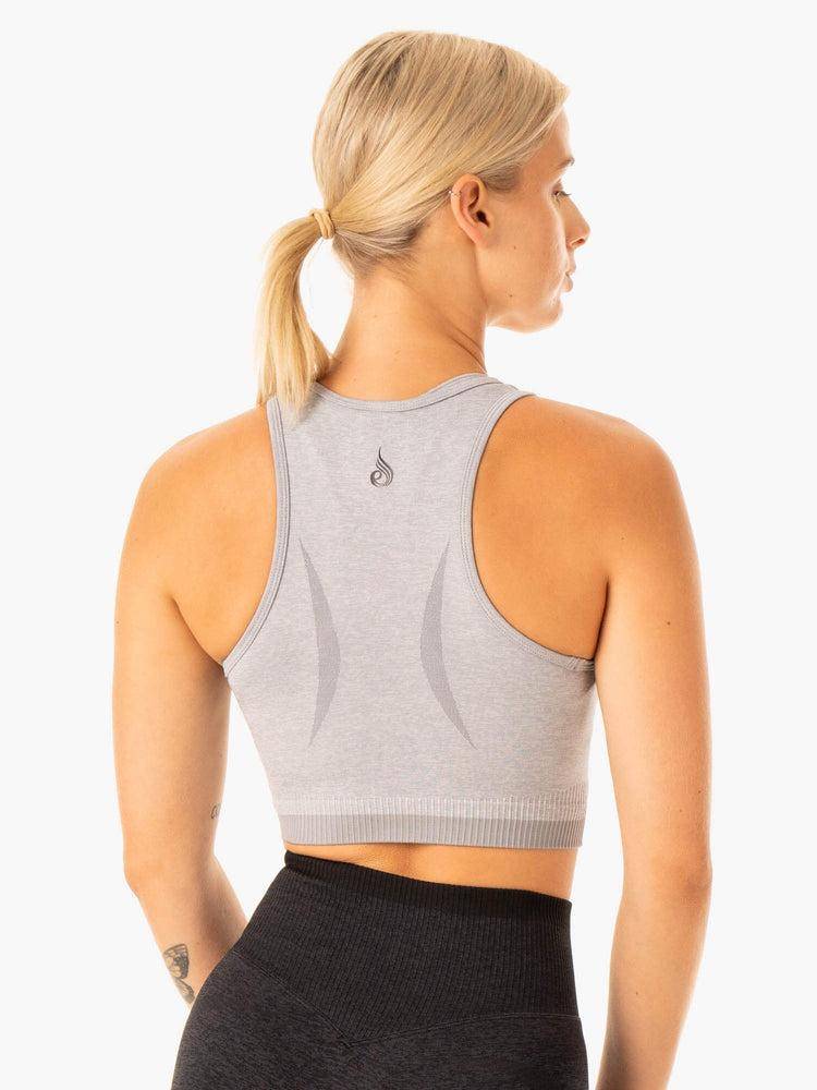 Grey Marl Ryderwear Women Tanks Excel Seamless Women's Tanks | AU2917YU