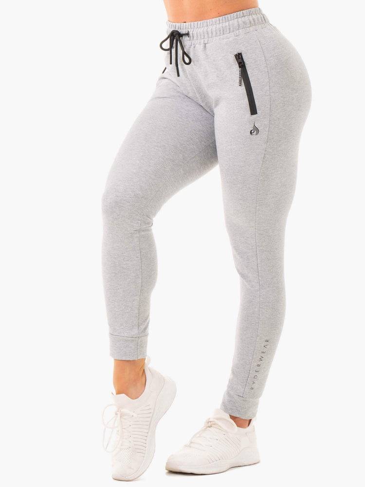 Grey Marl Ryderwear Women Track Pants Luxe Women\'s Track Pants | AU3034RW