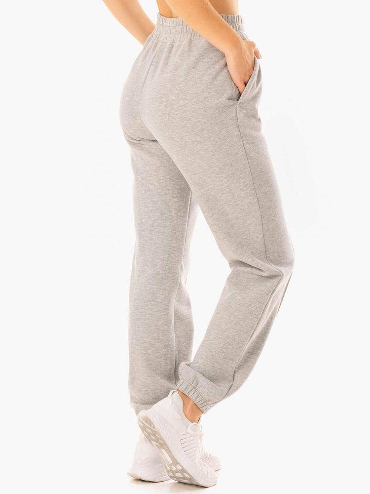 Grey Marl Ryderwear Women Track Pants Revival High Waisted Women's Track Pants | AU3074OR