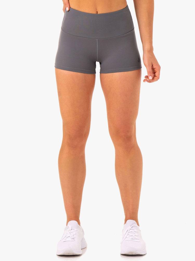 Grey Ryderwear Women Shorts Adapt High Waisted Scrunch Women's Shorts | AU1996VD