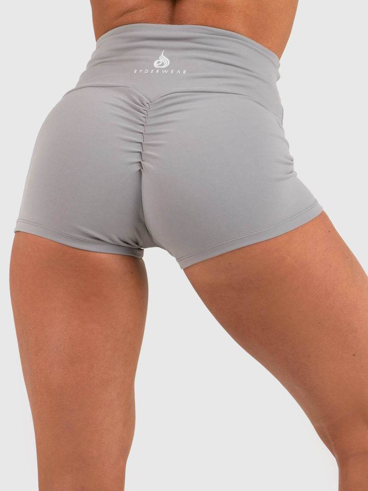 Grey Ryderwear Women Shorts Animal Scrunch Bum Women's Shorts | AU2038DN