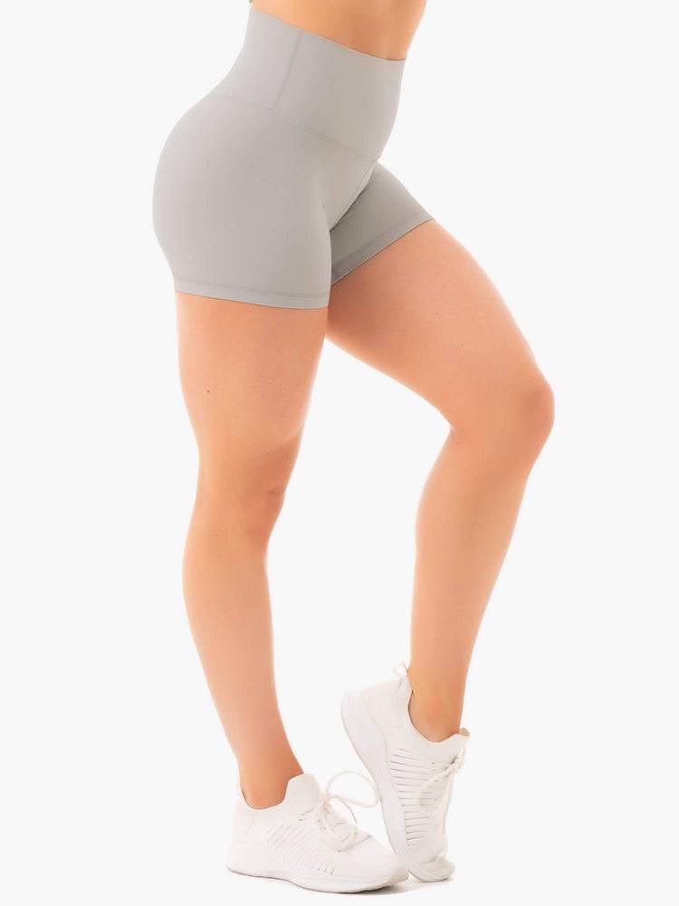 Grey Ryderwear Women Shorts NKD High Waisted Women's Shorts | AU2194DN