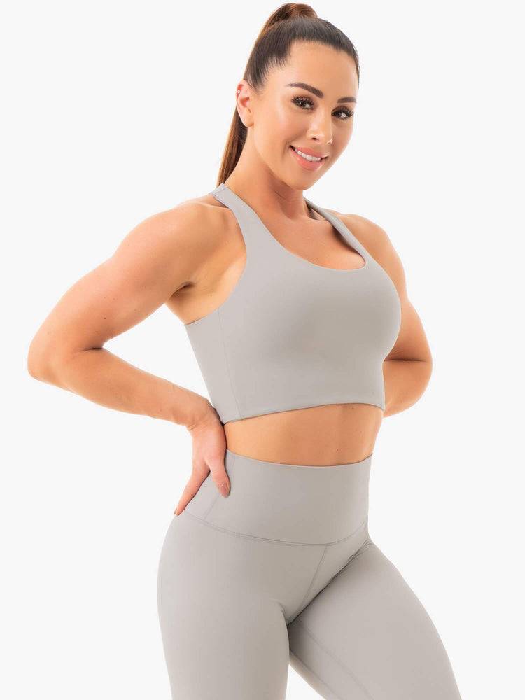 Grey Ryderwear Women Sports Bra NKD Women's Sports Bra | AU2521DN