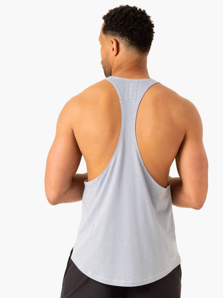 Ice Blue Ryderwear Men Gym Stringers Vital Stringer T-Back Men's Gym Stringers | AU1546GL