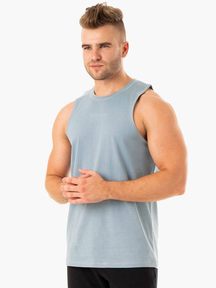 Ice Blue Ryderwear Men Tanks Limitless Baller Tank Men's Tanks | AU1148UT