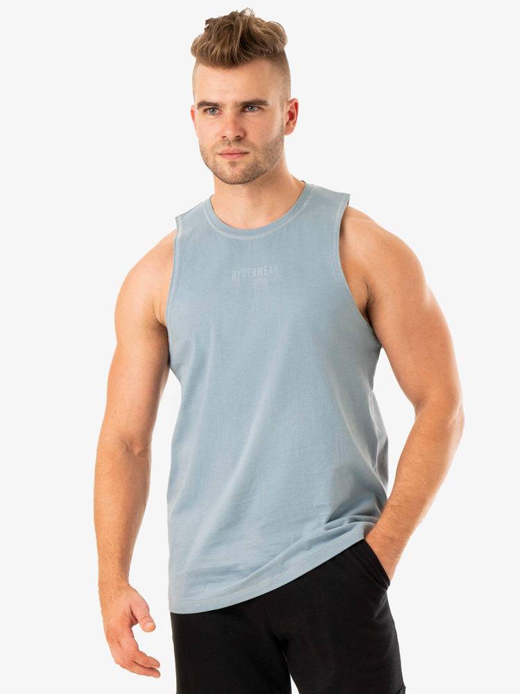 Ice Blue Ryderwear Men Tanks Limitless Baller Tank Men\'s Tanks | AU1148UT