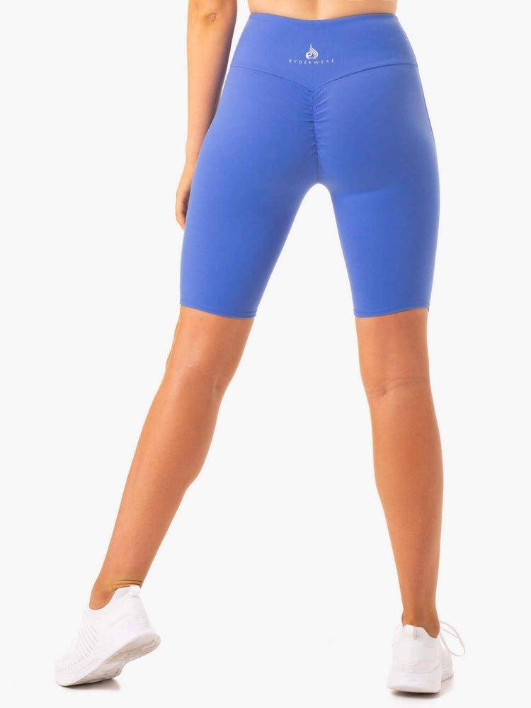 Iris Blue Ryderwear Women Shorts Staples Scrunch Bum Bike Women's Shorts | AU2125CE