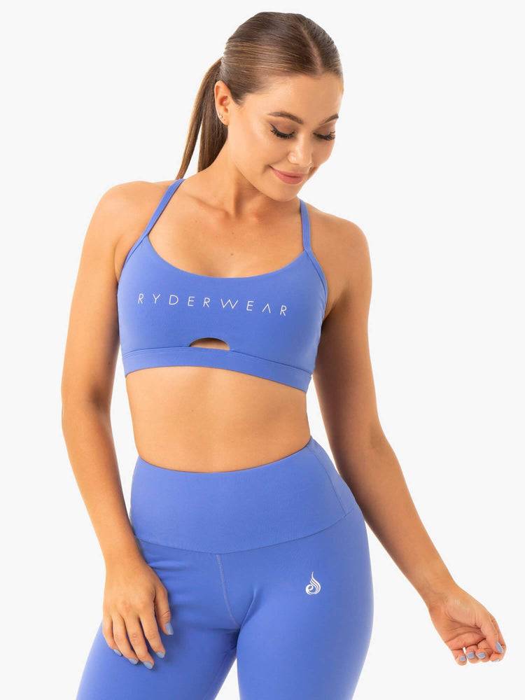 Iris Blue Ryderwear Women Sports Bra Staples Women\'s Sports Bra | AU2457NB