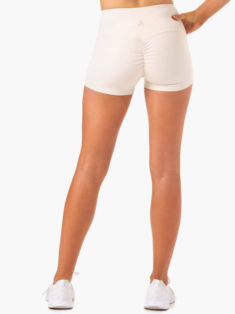 Ivory Ryderwear Women Shorts Adapt High Waisted Scrunch Women's Shorts | AU2148LH