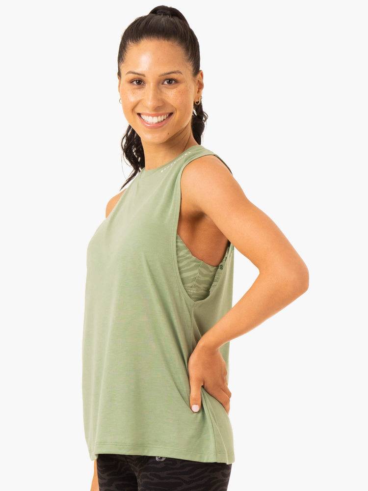 Jade Green Ryderwear Women Tanks Emerge Training Women's Tanks | AU2857DN