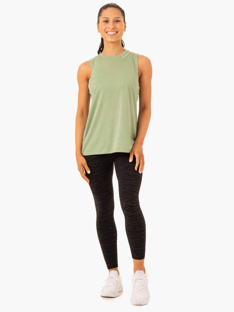 Jade Green Ryderwear Women Tanks Emerge Training Women's Tanks | AU2857DN