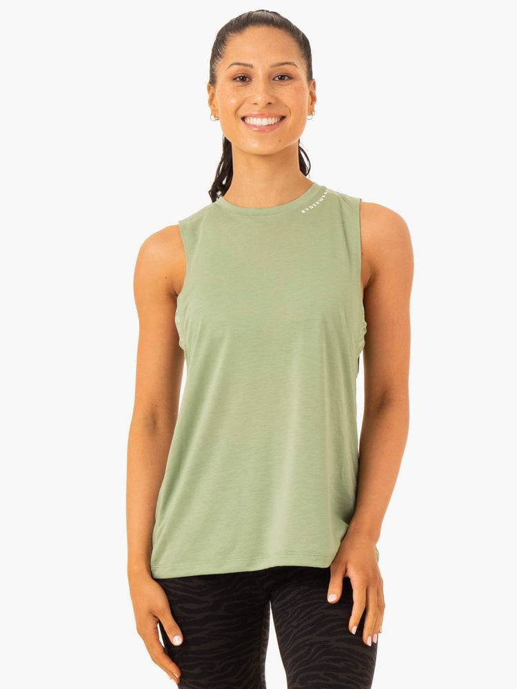 Jade Green Ryderwear Women Tanks Emerge Training Women\'s Tanks | AU2857DN