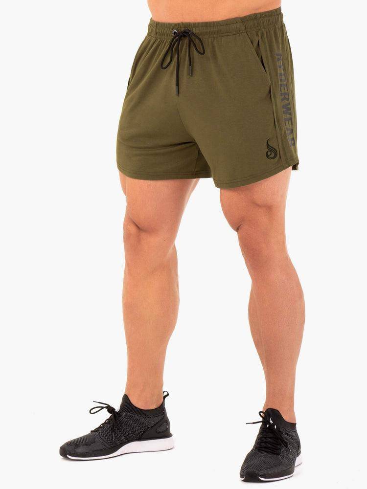 Khaki Ryderwear Men Shorts Arnie Men's Shorts | AU1345CE