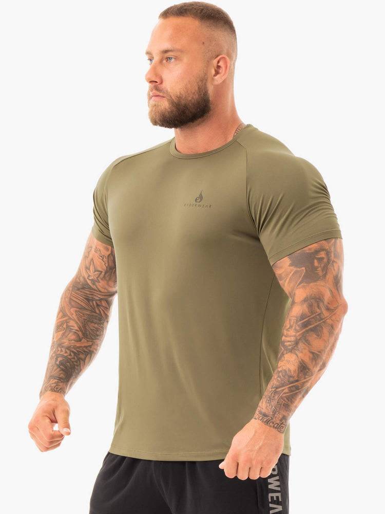 Khaki Ryderwear Men T Shirts Breeze Men's T Shirts | AU1203PQ