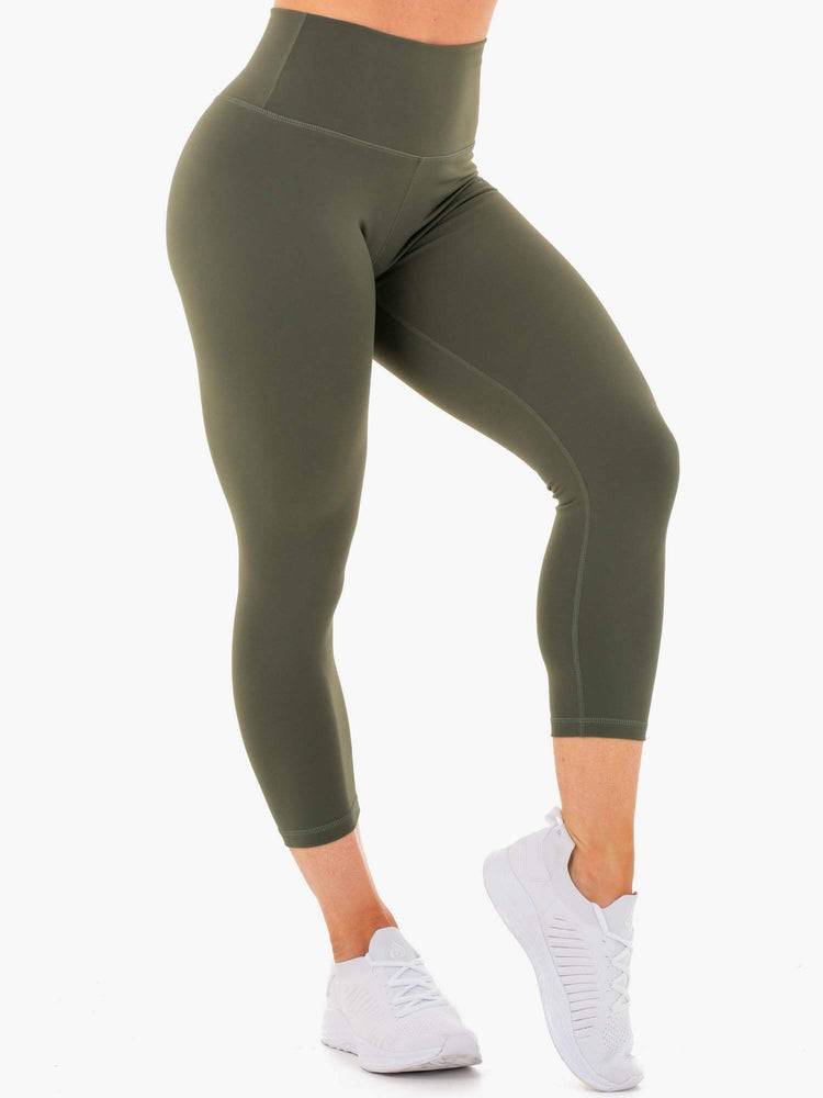 Khaki Ryderwear Women Leggings Motion High Waisted 7/8 Women's Leggings | AU1747IS