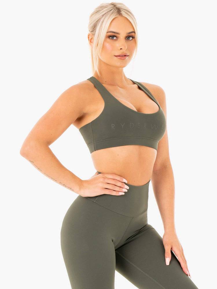 Khaki Ryderwear Women Sports Bra Motion Women's Sports Bra | AU2317OR