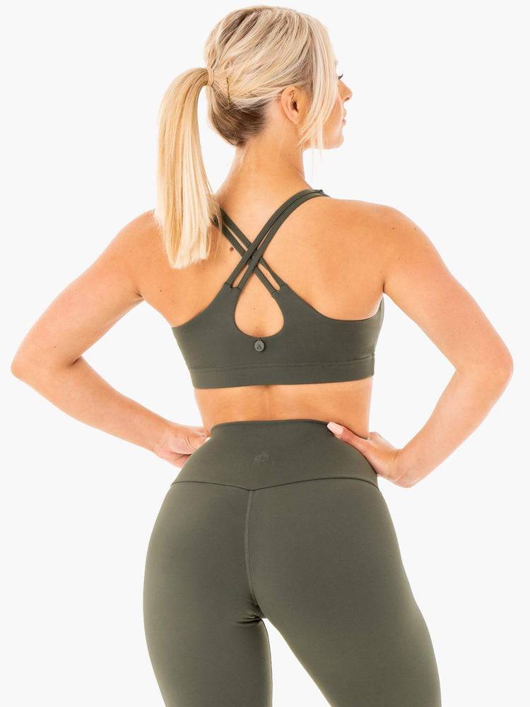 Khaki Ryderwear Women Sports Bra Motion Women's Sports Bra | AU2317OR