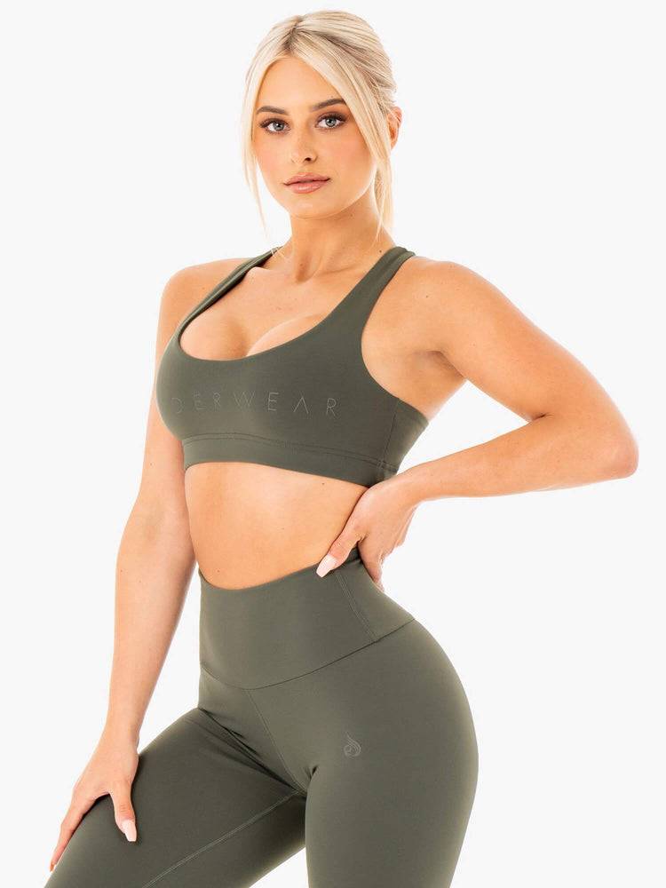 Khaki Ryderwear Women Sports Bra Motion Women's Sports Bra | AU2317OR