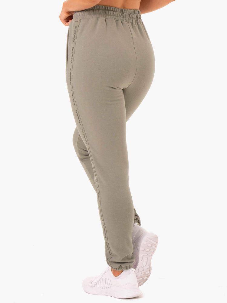 Khaki Ryderwear Women Track Pants Base High Waisted Women's Track Pants | AU3054AP