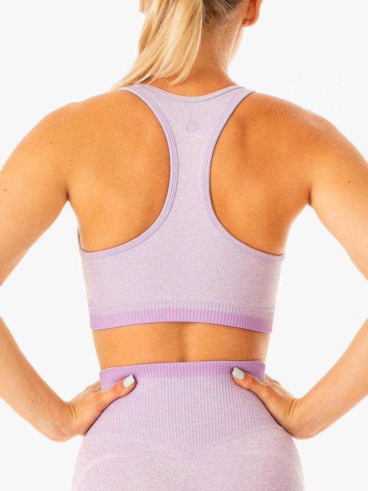 Lavender Marl Ryderwear Women Sports Bra Excel Seamless Women's Sports Bra | AU2262EX