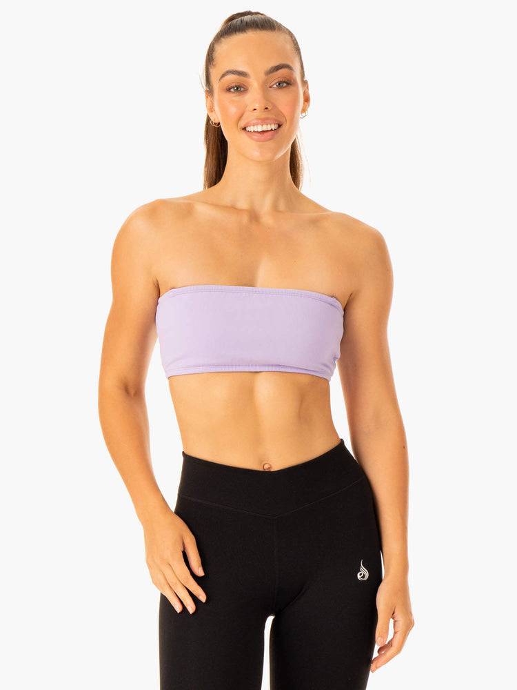 Lavender Ryderwear Women Sports Bra Convertible Bandeau Women's Sports Bra | AU2339DN