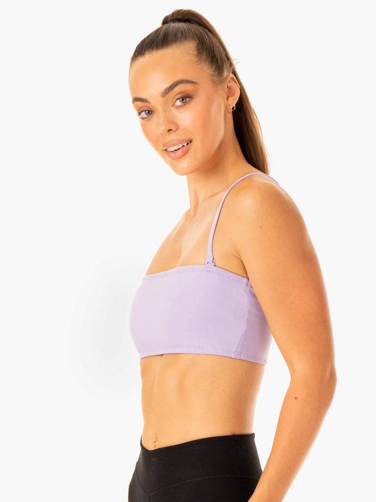 Lavender Ryderwear Women Sports Bra Convertible Bandeau Women's Sports Bra | AU2339DN