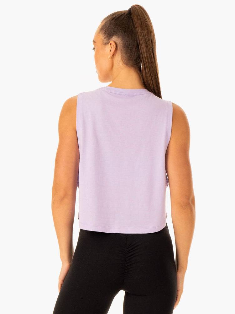 Lavender Ryderwear Women Tanks Flow Scoop Women's Tanks | AU2860PQ