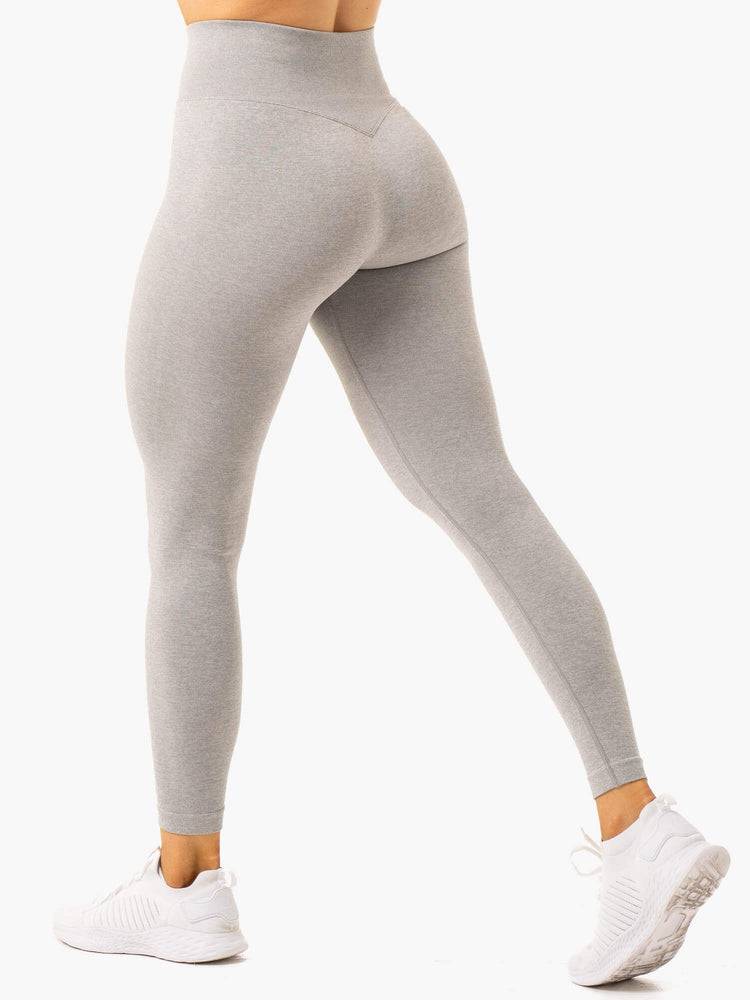 Light Grey Marl Ryderwear Women Leggings Essential Seamless Women\'s Leggings | AU1769RW