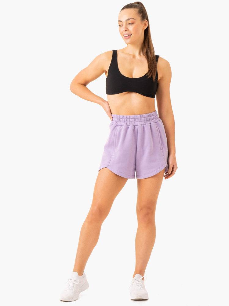 Lilac Ryderwear Women Shorts Sideline Track Women's Shorts | AU2070LH