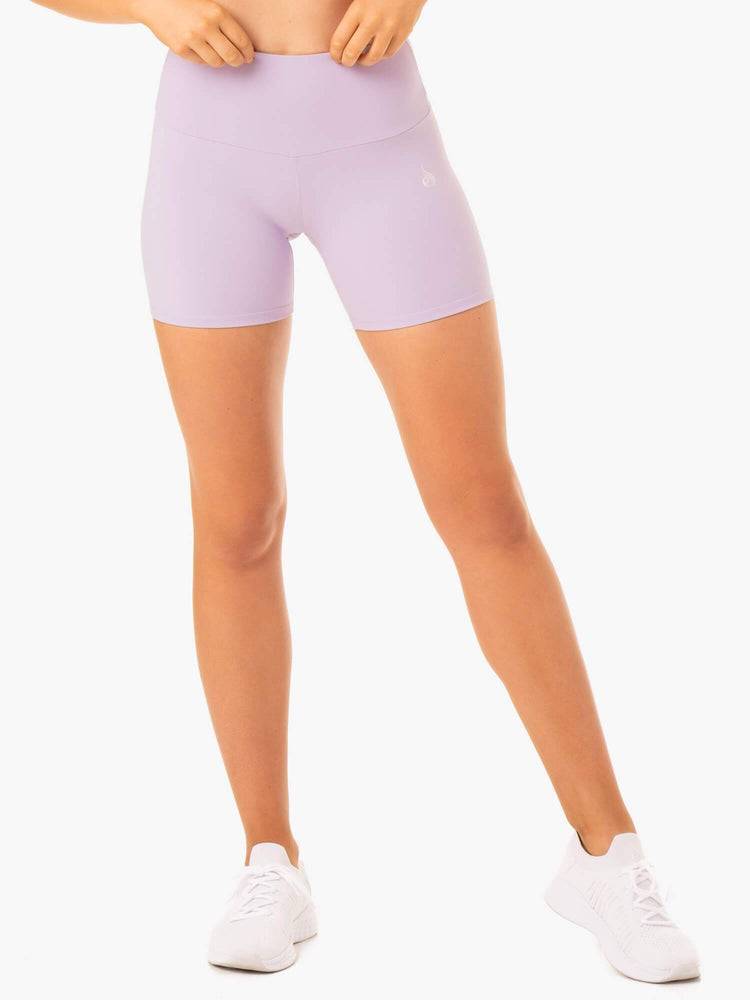 Lilac Ryderwear Women Shorts Staples Scrunch Bum Mid Length Women\'s Shorts | AU1978TV