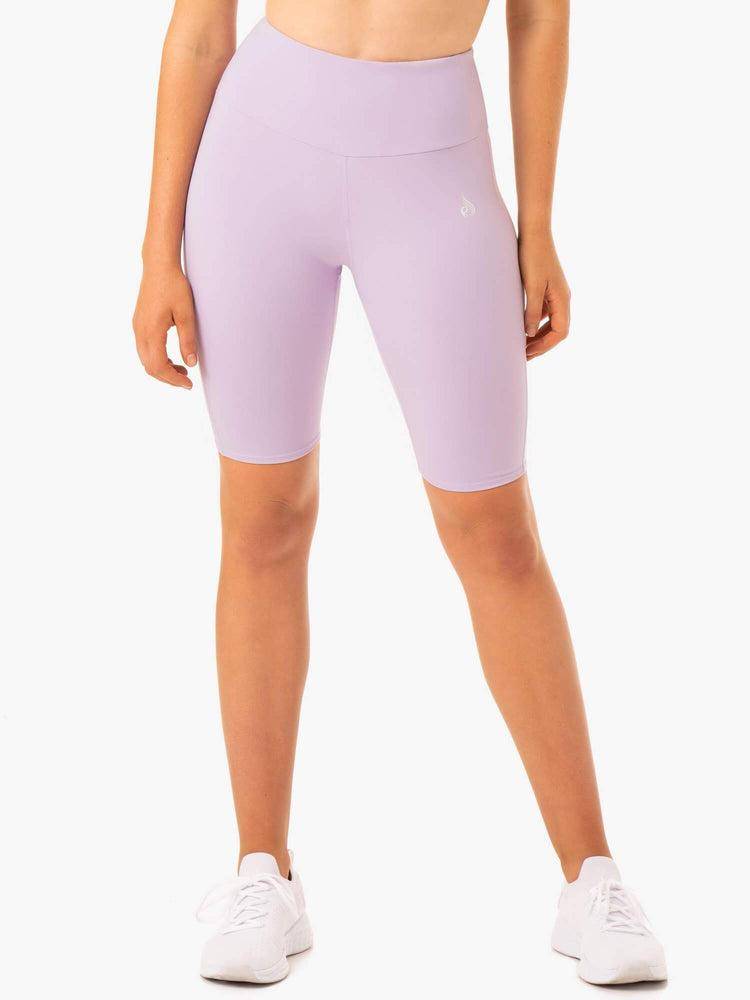 Lilac Ryderwear Women Shorts Staples Scrunch Bum Bike Women's Shorts | AU2129MA