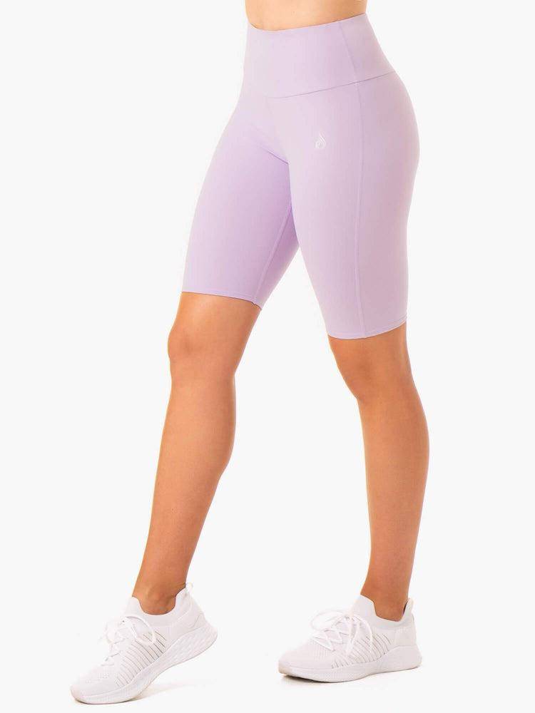 Lilac Ryderwear Women Shorts Staples Scrunch Bum Bike Women's Shorts | AU2129MA