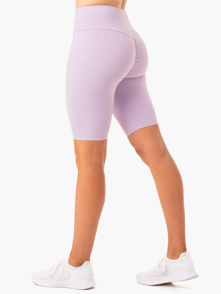 Lilac Ryderwear Women Shorts Staples Scrunch Bum Bike Women\'s Shorts | AU2129MA