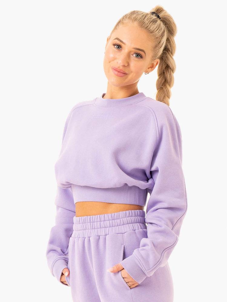 Lilac Ryderwear Women Sweaters Sideline Women's Sweaters | AU2577OR