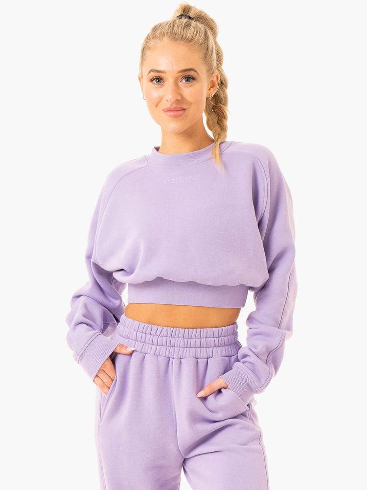 Lilac Ryderwear Women Sweaters Sideline Women's Sweaters | AU2577OR