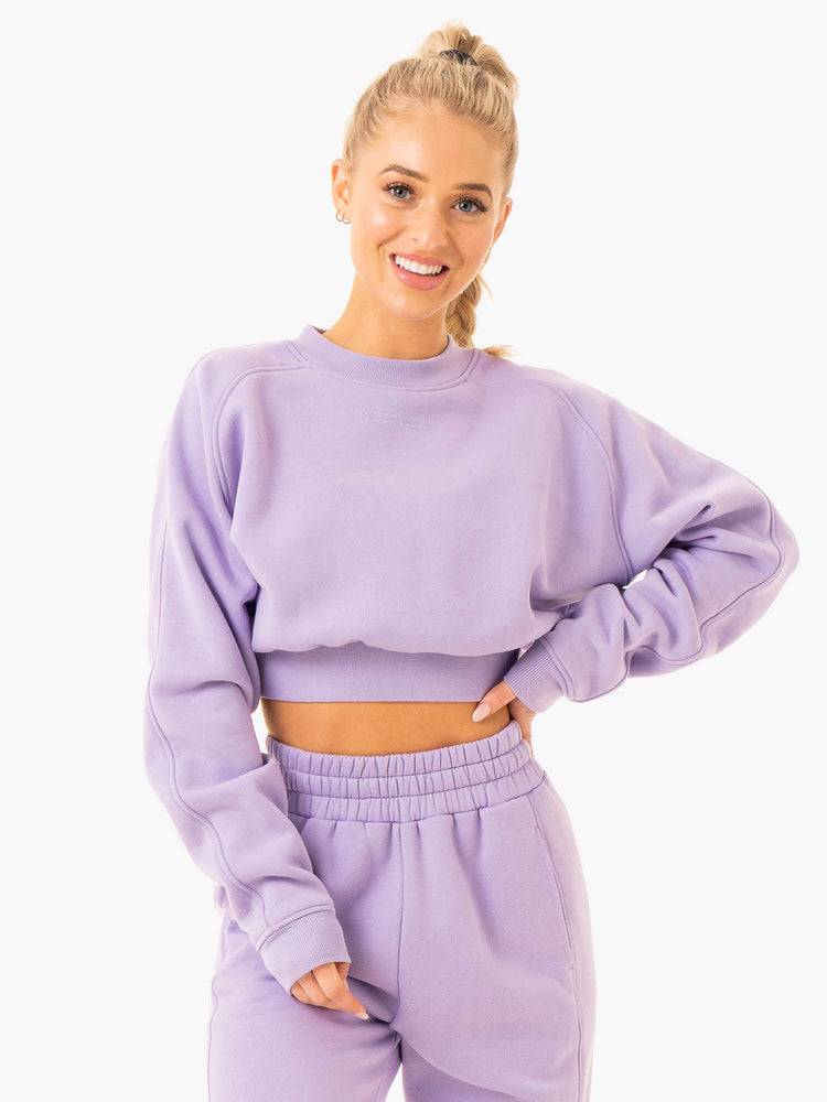 Lilac Ryderwear Women Sweaters Sideline Women\'s Sweaters | AU2577OR