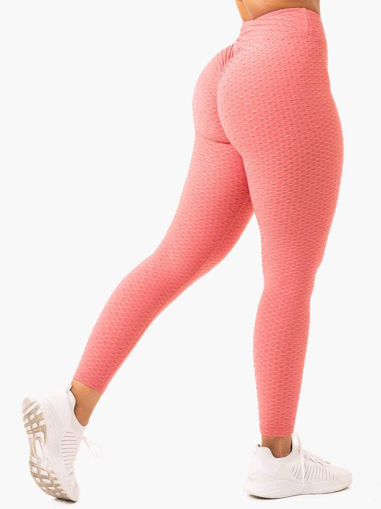 Lipstick Pink Ryderwear Women Leggings Optic Scrunch Bum Women\'s Leggings | AU1776AP