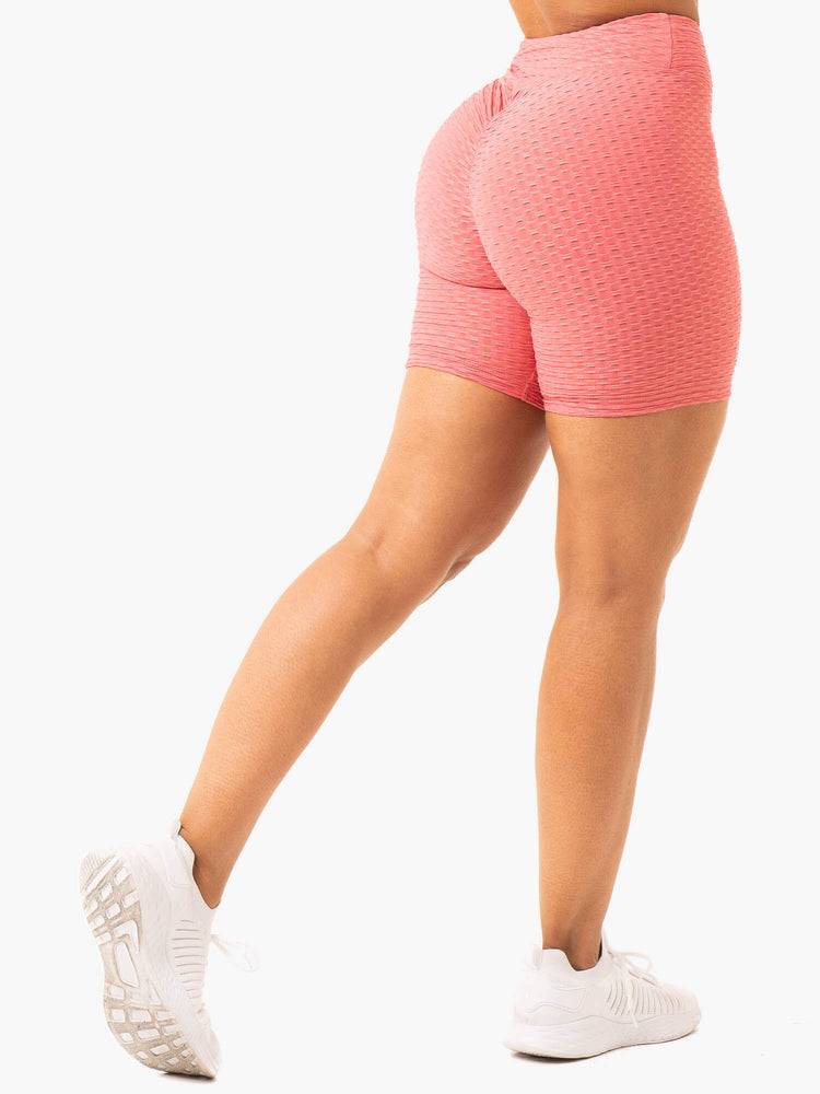 Lipstick Pink Ryderwear Women Shorts Optic Scrunch Bum Women's Shorts | AU2064DN