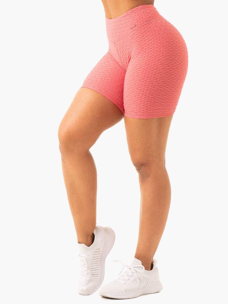 Lipstick Pink Ryderwear Women Shorts Optic Scrunch Bum Women's Shorts | AU2064DN