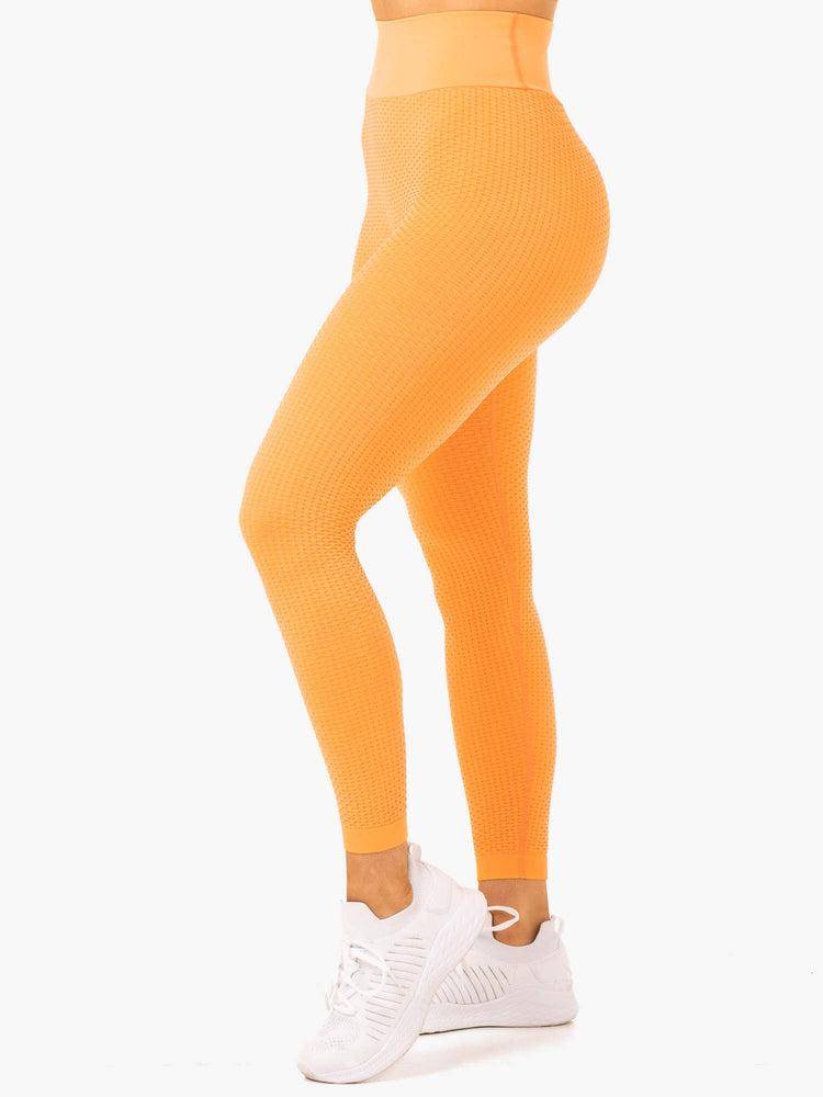 Mango Ryderwear Women Leggings Honeycomb Scrunch Seamless Women's Leggings | AU1798UT