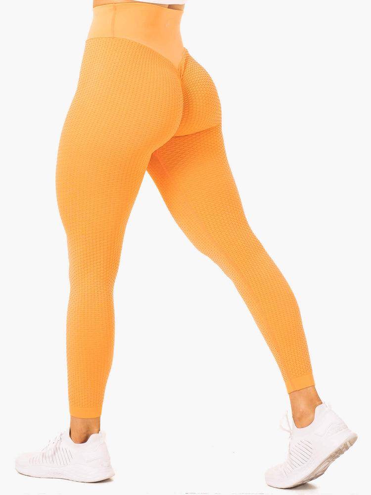 Mango Ryderwear Women Leggings Honeycomb Scrunch Seamless Women\'s Leggings | AU1798UT